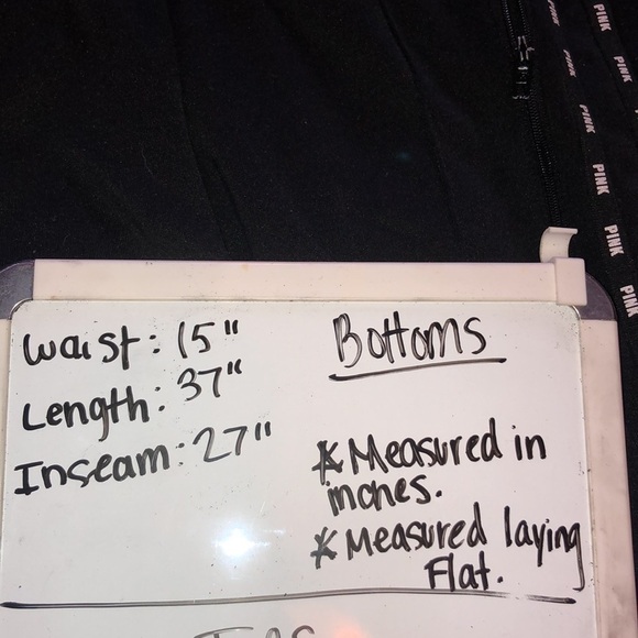 Pink Victoria’s Secret jogger sweatpants size small black and white active wear‌ - Picture 7 of 7